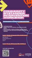 Community by stander intervention workshops leaflet